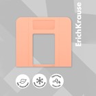 Лоток для бумаг вертикальный, 3 отделения, ErichKrause "Techno Pastel Bloom", персиковый - фото 25592597