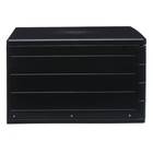 Файл-кабинет 4-секционный пластиковый ErichKrause "Classic", черный - фото 23905345