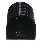 Подставка-органайзер для канцелярии пластиковаяиковая ErichKrause Venezia, Classic, черная - фото 24430078