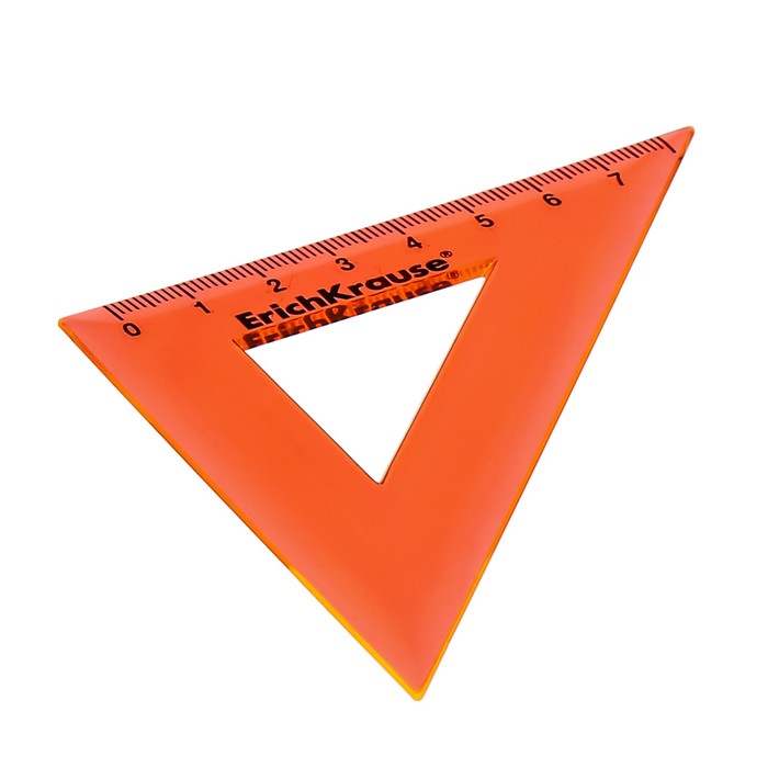 Треугольник 7 см ErichKrause "Neon", 45°, микс
