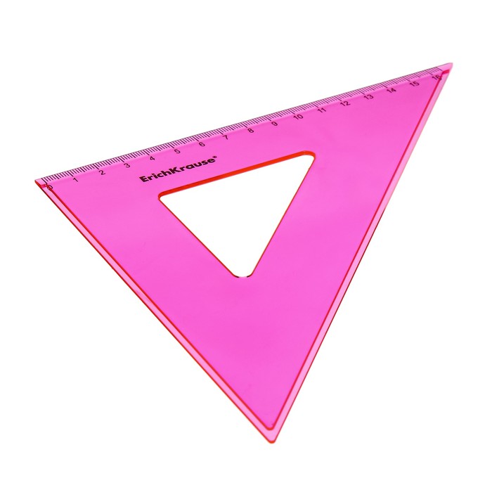 Треугольник 16 см ErichKrause "Neon", 45°, микс