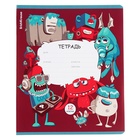 Тетрадь 12 листов в клетку ErichKrause "Monsters", обложка мелованный картон, блок офсет, микс (комплект 10 шт) - фото 23917204