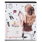 Тетрадь 24 листа в клетку ErichKrause "Fashion Girl", УФ-лак, обложка мелованный картон, блок офсет, микс (комплект 10 шт) - фото 23932383