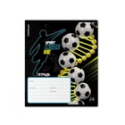 Тетрадь 24 листа в линейку, ErichKrause Sport DNA, обложка мелованный картон, УФ-лак, блок офсет 100% белизна, МИКС 10371163 - фото 5097919