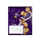 Тетрадь 24 листа в линейку, ErichKrause Sport DNA, обложка мелованный картон, УФ-лак, блок офсет 100% белизна, МИКС 10371163 - фото 5097921
