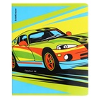 Тетрадь 48 листов в клетку, ErichKrause Neon Car, обложка мелованный картон, глянцевая ламинация, блок офсет 100% белизна, МИКС (комплект 5 шт) - фото 25432688