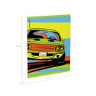 Тетрадь 48 листов в клетку, ErichKrause Neon Car, обложка мелованный картон, глянцевая ламинация, блок офсет 100% белизна, МИКС (комплект 5 шт) - фото 24430095