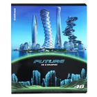 Тетрадь 48 листов в клетку, ErichKrause Future, обложка мелованный картон, глянцевая ламинация, блок офсет 100% белизна, МИКС (комплект 5 шт) - фото 23917266