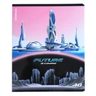 Тетрадь 48 листов в клетку, ErichKrause Future, обложка мелованный картон, глянцевая ламинация, блок офсет 100% белизна, МИКС (комплект 5 шт) - фото 23917267