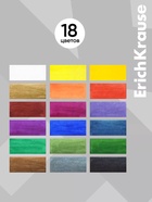 Акварель 18 цветов, ErichKrause Jolly Friends, без кисти, пластиковая коробка, европодвес - Фото 2