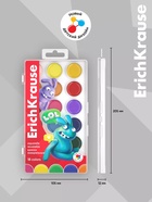 Акварель 18 цветов, ErichKrause Jolly Friends, без кисти, пластиковая коробка, европодвес - Фото 5