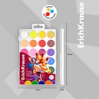 Акварель 24 цвета, ErichKrause Safari, с УФ защитой яркости, в пластиковой коробке, с европодвесом - Фото 4