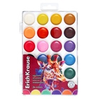 Акварель 24 цвета, ErichKrause Safari, с УФ защитой яркости, в пластиковой коробке, с европодвесом - Фото 5