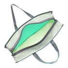 Папка с ручками А4+, 332 х 268 х 90 мм, ErichKrause "Matt Pastel Bloom", 600 мкм, молния сверху, зеленая - фото 23940808