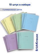 Тетрадь 18 листов в клетку, ErichKrause «Классика CoverPro», пластиковая обложка, мелованный картон, блок офсет 100% белизна, МИКС, цена за 1 штуку - Фото 10