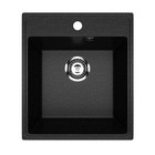 Мойка кухонная из камня Uperwood ECON UPd=404, 004, прямоугольная, цвет 004 черная матовая - Фото 2