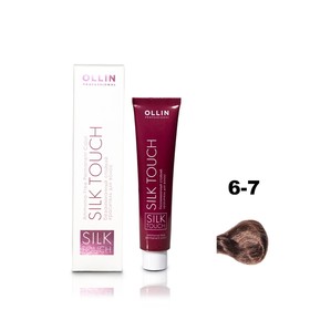 Краситель для волос Ollin Professional Silk Touch, безаммиачный, тон 6/7 темно-русый коричневый