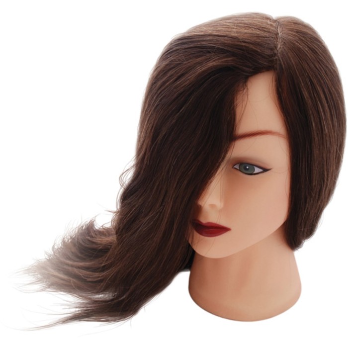 Голова учебная Ollin Professional «Шатен», длина волос 60 см, 50%+50% - Фото 1
