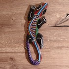 Панно декоративное "Ящерица в цветной горошек" 32х10,5х1 см - фото 11453150