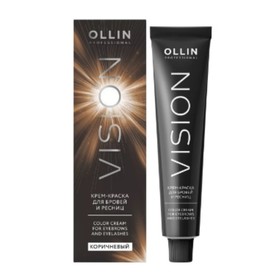 Крем-краска для бровей и ресниц Ollin Professional Vision, коричневый, 20 мл