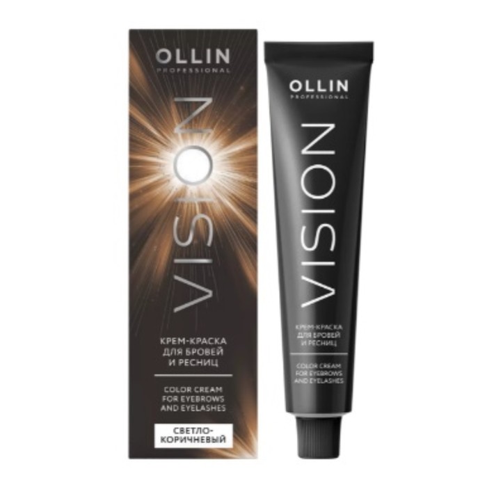 Крем-краска для бровей и ресниц Ollin Professional Vision, светло-коричневый, 20 мл