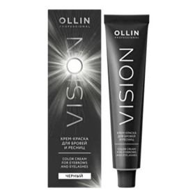 Крем-краска для бровей и ресниц Ollin Professional Vision, чёрный, 20 мл