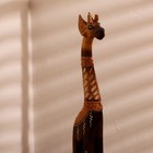 Сувенир дерево "Жираф резной" 60х15,5х9,5 см - Фото 6