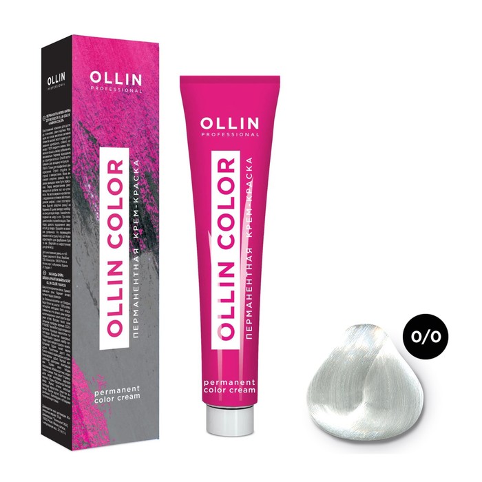 Крем-краска для волос перманентная Ollin Professional Color, тон 0/0 нейтральный, 60 мл - Фото 1
