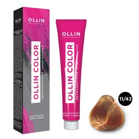 Крем-краска для волос перманентная Ollin Professional Color, тон 11/43 специальный блондин медно-золотистый, 100 мл