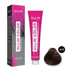 Крем-краска для волос перманентная Ollin Professional Color, тон 4/0 шатен, 100 мл - Фото 1
