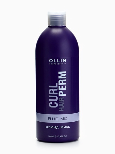 Флюид-микс для волос OLLIN CURL HAIR, смягчающий формулу геля для химической завивки, 500 мл