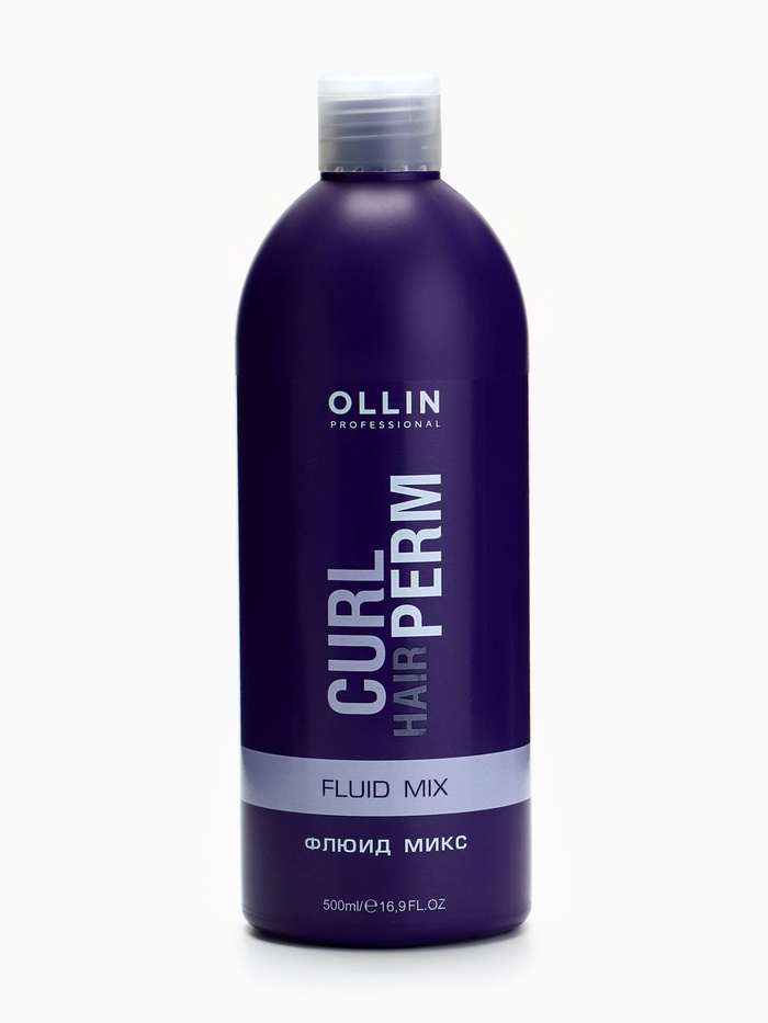 Флюид микс для волос OLLIN CURL HAIR для снятия негат. проявл. при хим. завивке 500 мл - Фото 1