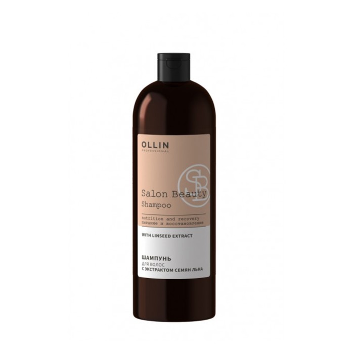

Шампунь для волос Ollin Professional Professional Salon Beauty, с экстрактом семян льна, 1000 мл
