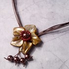 Колье 27х4,5х1,5 см "Золотой цветок" - Фото 2