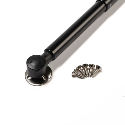 Газлифт 100N CAPPIO, доводчик, бесшумное открывание/закрывание, черный, дополнительная защита