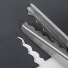 Ножницы «Волна», 9", 23 см, шаг - 10 мм, цвет чёрный - Фото 5