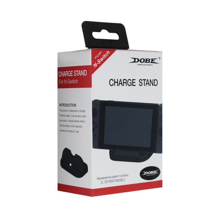 Зарядная станция для 2-х геймпадов Dobe TNS-855, Charge Stand для Nintendo Switch, чёрная