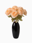 Цветы искусственные "Роза шёлк" d-10 см 45 см, кремовый - фото 809231479