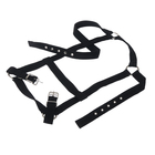 Недоуздок из нейлона, регулируемый размер, черный - Фото 1