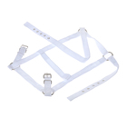 Недоуздок из нейлона, регулируемый размер, белый - Фото 1