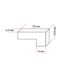Шпоры, 20 мм, шенкель-молоточек, хром, набор 2 шт., металл - Фото 6