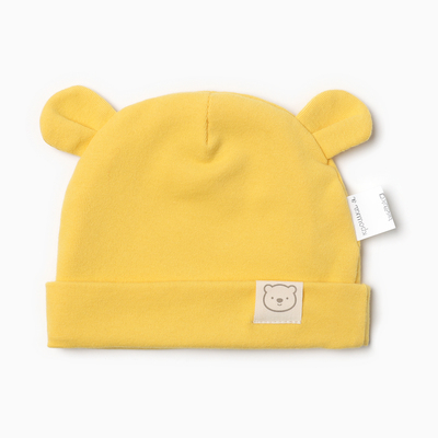 Шапка детская «Крошка Я. Мишка», размер 46-48, жёлтая