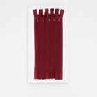 Молния потайная, №3, неразъёмная, потайная, замок автомат, 18 см, красная - Фото 3