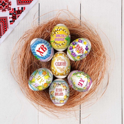 Плёнка пасхальная термоусадочная «Верба», на 7 яиц