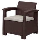 Комплект мебели RATTAN Comfort 3: 2 кресла + 1 столик, цвет венге - Фото 2