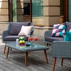 Комплект мебели MOKKA Rimini S2: стол кофейный, 2 кресла, софа 2 х-местная - Фото 2