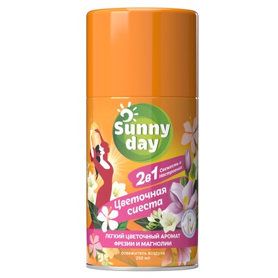 Освежитель воздуха Sunny Day «Цветочная сиеста», сменный баллон, 250 мл