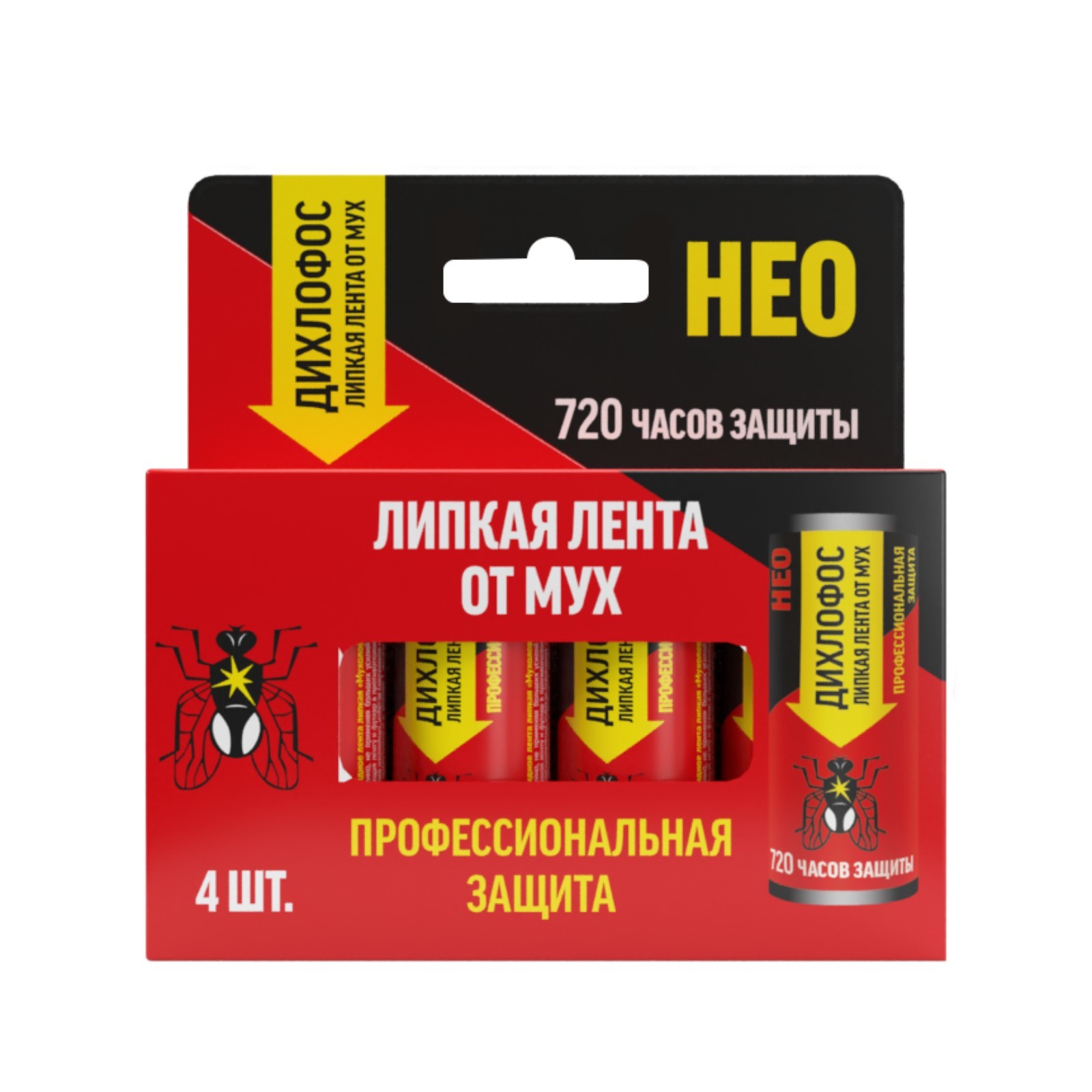Лента липкая для мух Дихлофос НЕО, 4 шт (10390164) - Купить по цене от ...