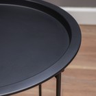 Кофейный столик "Грация" YS-8375S, черный 46,8х50,5 см - Фото 4