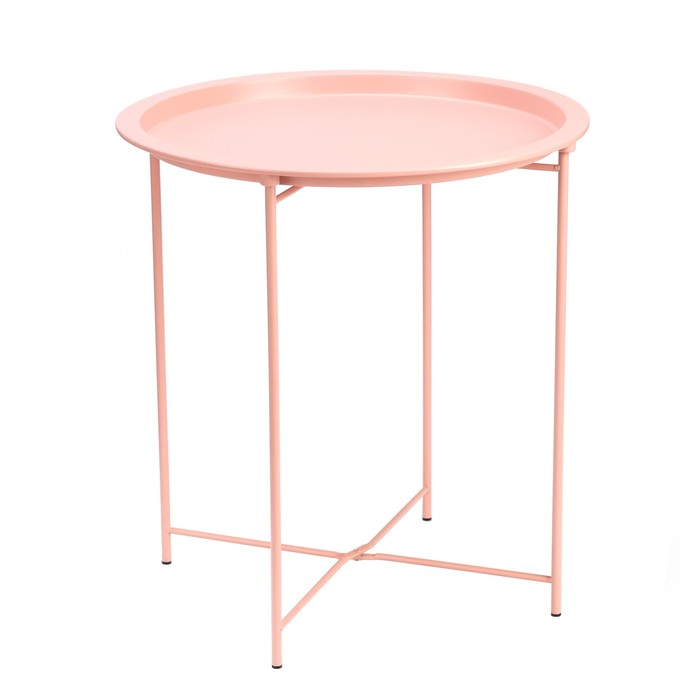 Кофейный столик "Грация" YS-8375SC, розовый 46,8х50,5 см